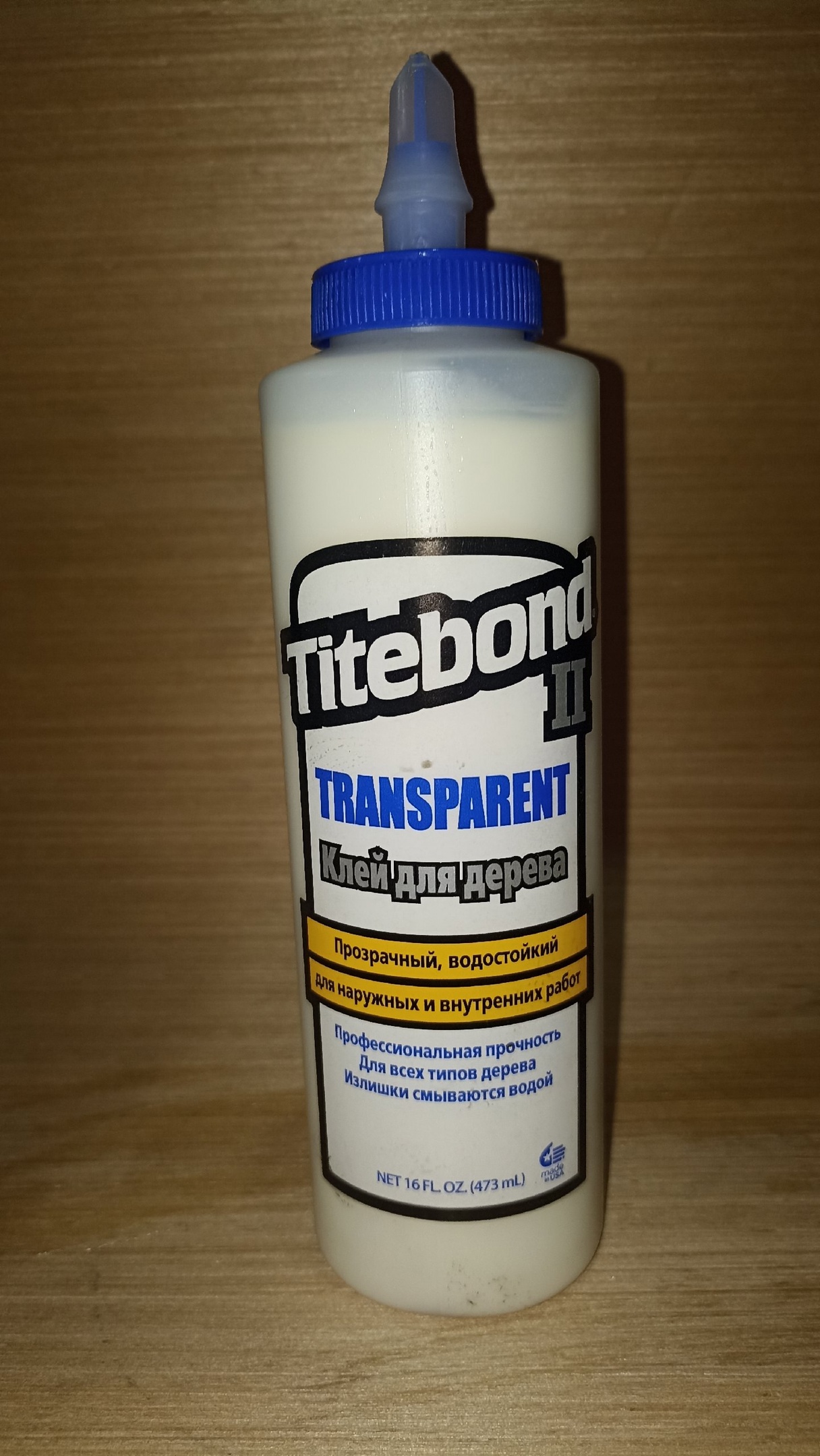Titebond II Transparent Premium Wood Glue 473 мл